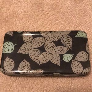 Gray blue hard wallet